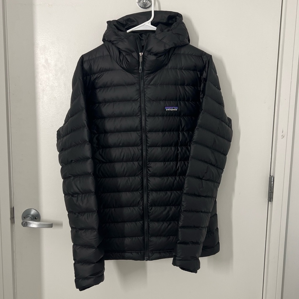 Patagonia men’s down full zip hoodie